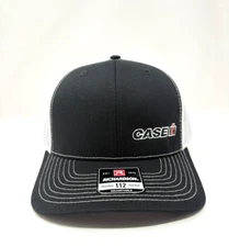 Case IH Original 112 Trucker Hat Cap by Richardson 112 - Black White