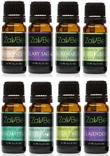 8 Natural Pure Organic Essential Oils Set Lemongrass Peppermint Clary Sage Lav..