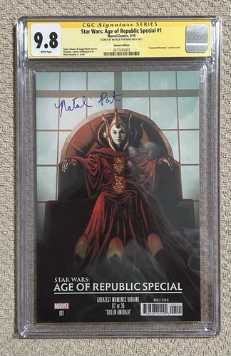 Star Wars: Age Of Republic #1 Natalie Portman Queen Amidala CGC SS 9.8 2019
