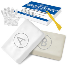 Epoxy Putty, 12Oz/340G White Epoxy Sculpt Clay Fix Leaks, Cracks, Filling, Multi