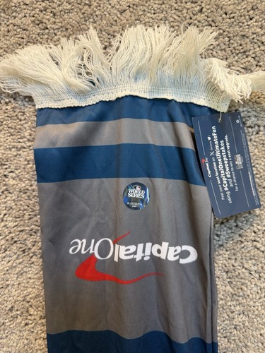MLB Texas Rangers 2023 World Series Scarf SGA w/Tag & Sticker Capital One - Picture 3 of 4