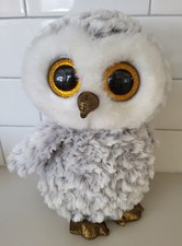 TY Beanie Boos - OWLETTE the OWL Glitter Eyes Medium 9 inch Used Clean