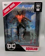 AQUALAD 7" Mcfarlane Toys DC Direct Page Punchers Figure w/ Comic Nonmint Box