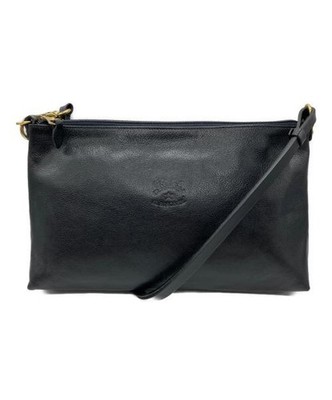 IL BISONTE                    Leather One Shoulder Bag black 5442302211