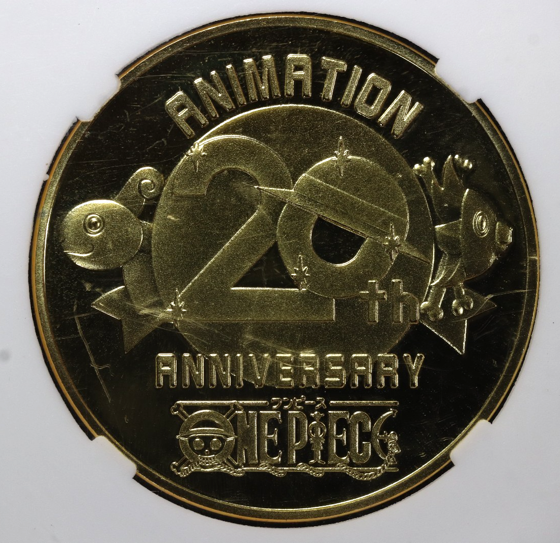 One Piece 20th Anniversary Gold Plated Beri Coin Sanji | eBay