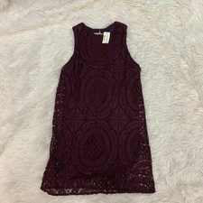 Aeropostale plum lace mini dress small