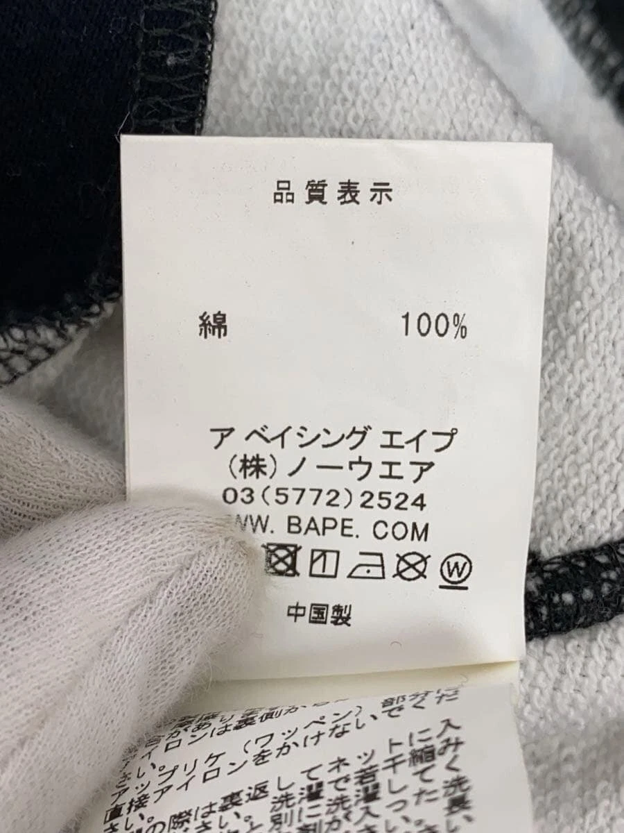 A BATHING APE (BAPE) FELPA CON CAPPUCCIO A BATHING APE COTONE NERA all over 001PPG302507X