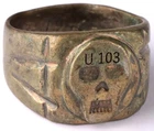 U103 1940-43 U-boat WW2 German ring naval submarine U-Boot Kriegsmarine Navy WWI