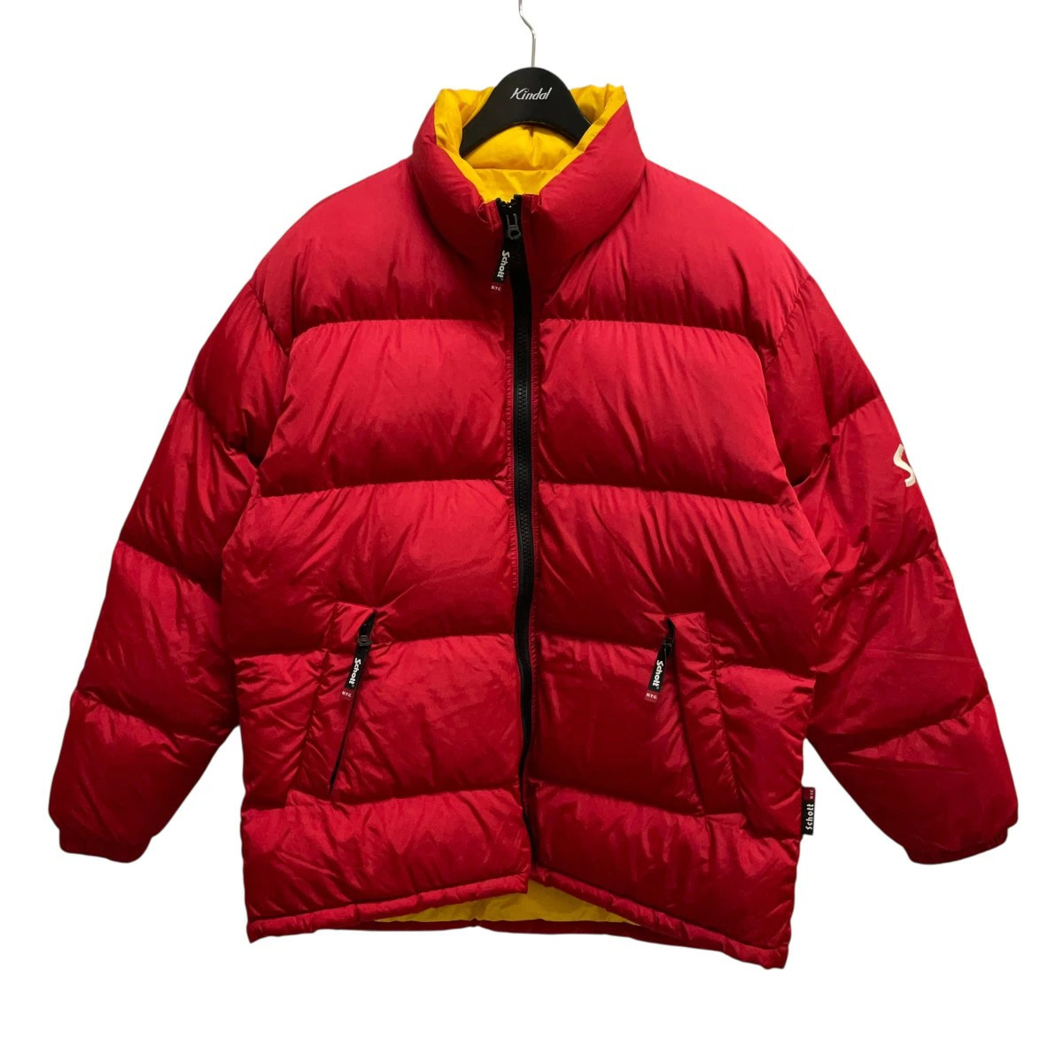Schott Down Jacket Red size M used lightweight wa… - image 1