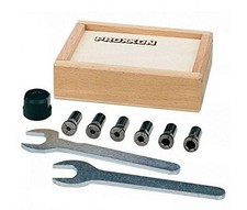 Proxxon 28200 Serie di pinze di serraggio per trapano a colonna TBH - NUOVO