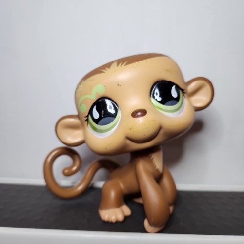Littlest Petshop LPS jumbo 5 Monkey Brown Singe deco pet #geektradelpssinge