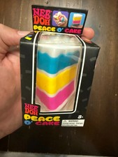 Needoh Peace O Cake Multi Color Sensory Toy Kids Stress Relief Squeeze Ball