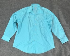 Van Heusen Fitted Men's 17 32/33 Light Blue Long Sleeve Shirt