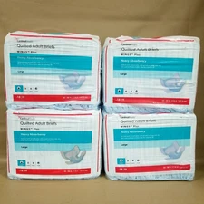 4 Packs Cardinal Health Quilted Adult Briefs Size L Heavy Absorb. 18ct Sealed