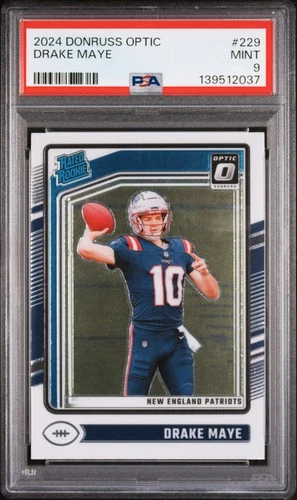 2024 PANINI DONRUSS OPTIC #229 DRAKE MAYE ROOKIE RC PSA 9