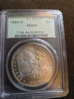 1884-0 Morgan Silver Dollar PCGS MS64