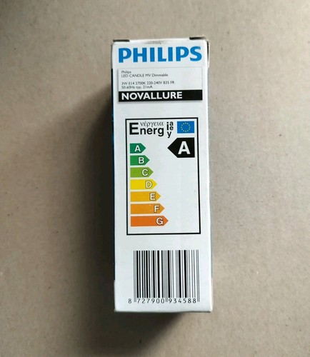 Philips Novallure LED Candle Frost 3W E14 MV Dimmable B35 FR Warm White - Picture 2 of 4