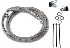 Drag Specialties Extended Front Brake Line Kit 50 7/8in. Clear #1741-2658