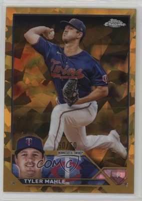 2023 Topps Chrome Sapphire Gold 50/50 Tyler Mahle #101 c5b