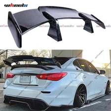 58" Racing Rear Trunk Spoiler GT PRO Wing For Ford Fusion Mondeo Forged Carbon