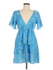 Show Me Your Mumu Women Blue Casual Dress M