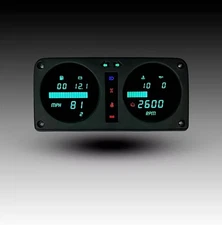 1980-1995 Suzuki Samurai TEAL LED Digital Gauge Panel Fits SJ410 / SJ413 DP1300T