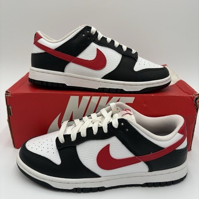 Nike Dunk Low Retro Red Swoosh Panda FB3354-001 - Size 6.5 Men / 8 Women's - New