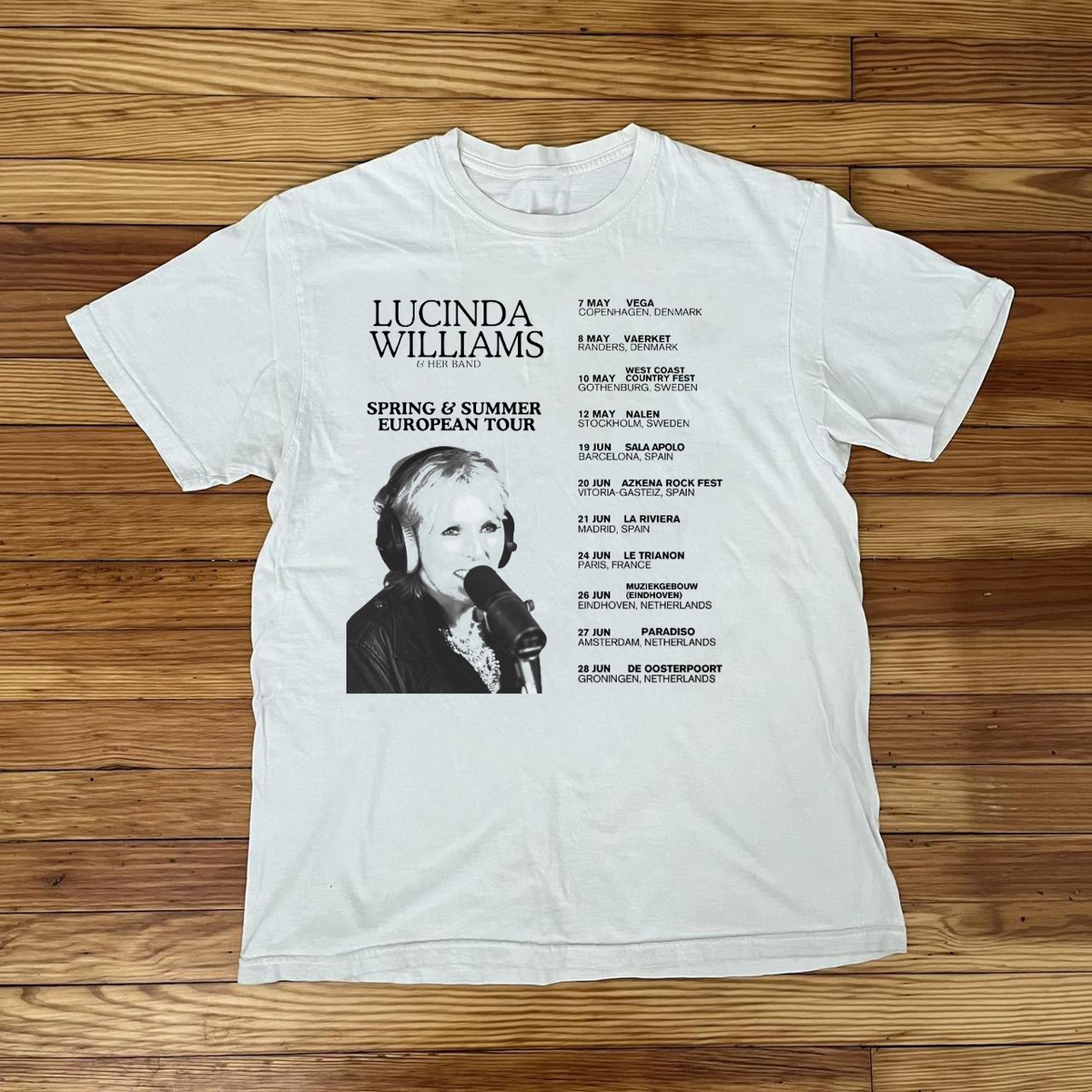 Lucinda Williams Sets Spring 2026 US Tour White Shirt S-5XL TH474