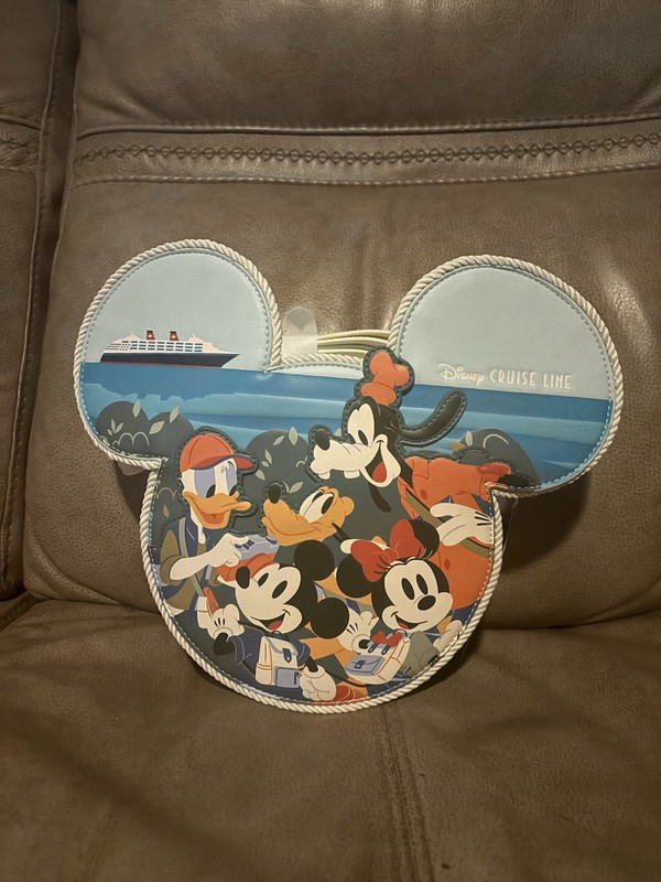 Loungefly Disney Cruise Line Ship Mickey Crossbody Teal Purse Bag NWT Australia
