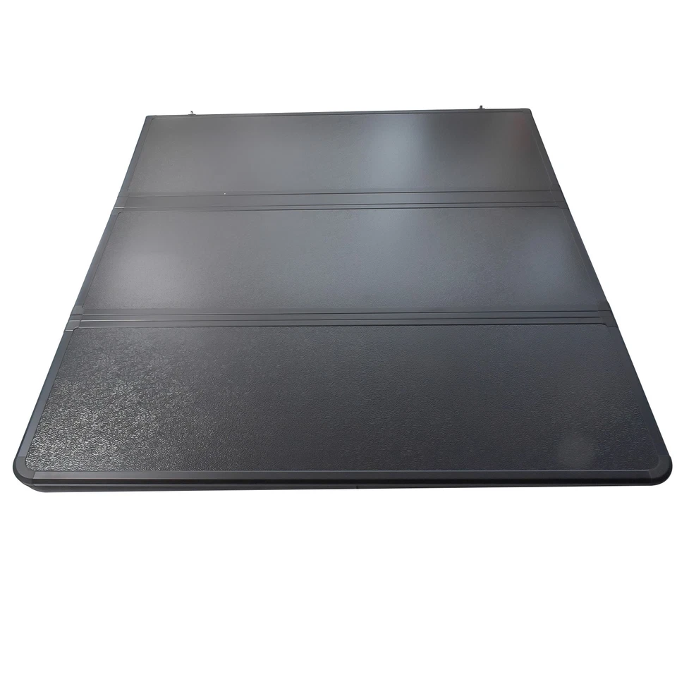 Cubierta rígida Tonneau de 5,5 pies para plataforma de camioneta Ford F-150 F150 2015-2025 con LED 3 pliegues Foto 4 de 4