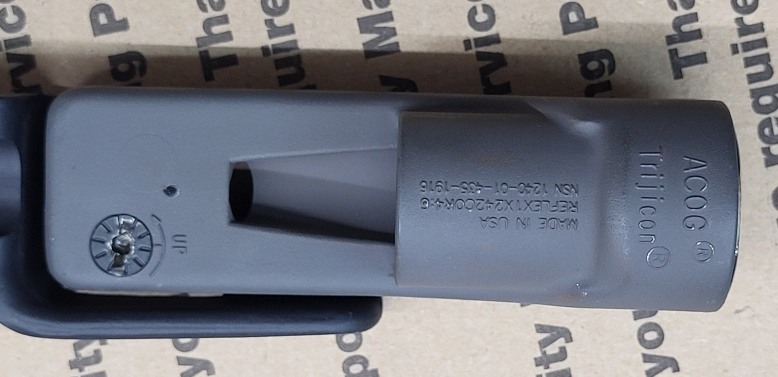 Trijicon Reflex RX01 on RX10 Carry Handle Gooseneck Mount | eBay