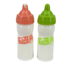 Fur Real Baby Bottles Lot 2 Green Orange Furreal Friends Replacements 2.5 Inches
