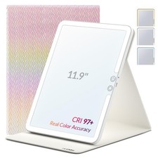 Travel Makeup Mirror with Lights, Portable Lighted Vanity Mirror with 100 LED...