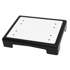 Single Step Polypropylene Wide Platform Indoor/Outdoor Safety Step NEW