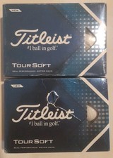 2 DOZEN BRAND NEW TITLEIST TOUR SOFT GOLF BALLS - WHITE