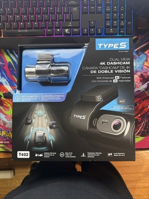 Type S T402 4K Dual View 2-Channel Dash Cam Adaptive AI-Powered Driver Assist