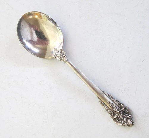 Wallace GRAND BAROQUE Round SOUP SPOON - Grande Baroque STERLING SILVER