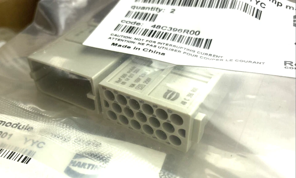 Lot of 10 Pieces) Harting 09140173001, Han DDD Module, Crimp Male, 17 Pin - Image 2 of 4