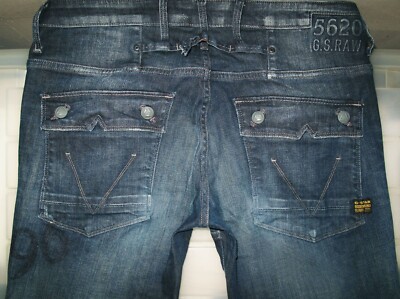 HOT Women's G STAR RAW DENIM MOTOR 5620 TAPERED EMBRO Jeans 32 x32