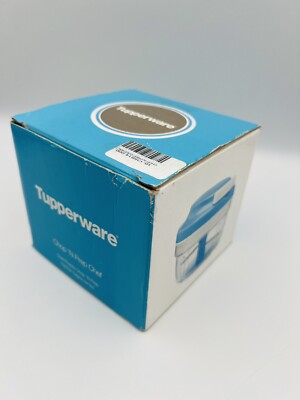 Tupperware Super Sonic Chop N Prep Chef Mini Chopper w/ Pull Cord Blue Open Box