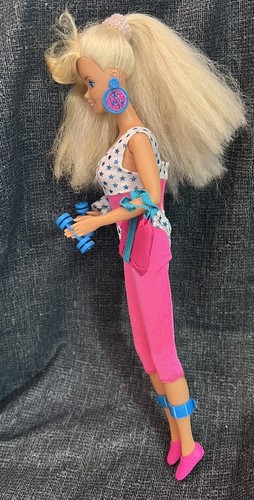 BARBIE And The ALL STARS Doll Mattel Aerobics Party Star.Some Accessories.Flaws - Picture 2 of 17