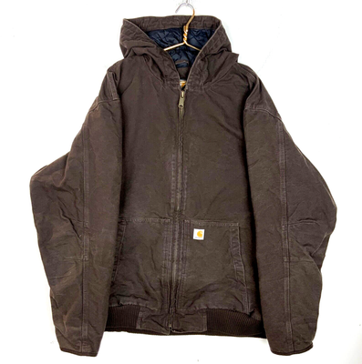 carhartt quilted hooded jacket