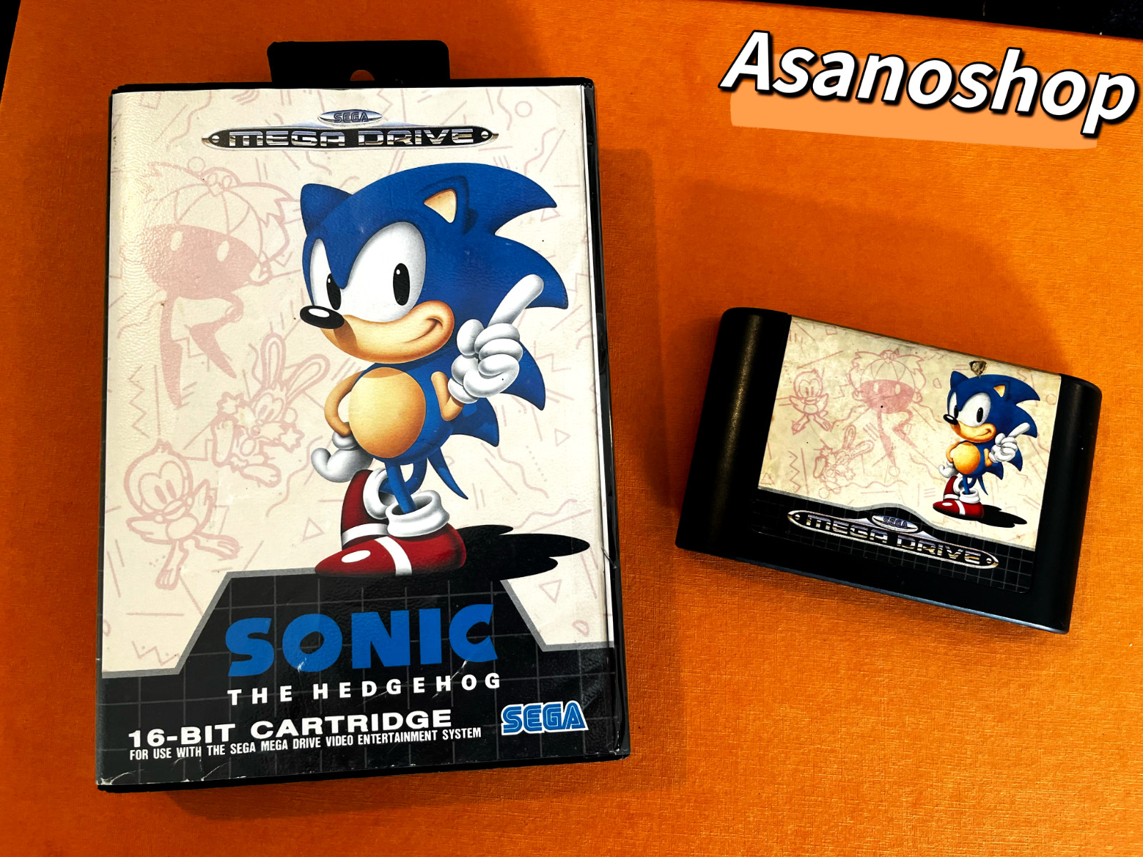 Sonic The  Hedgehog  SEGA MEGADRIVE - sans notice