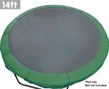 NNEDPE Trampoline 14ft Replacement Outdoor Round Spring Pad Cover - Green