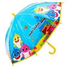 Baby Shark Poe Umbrella Kids Childrens Pingfong Blue Boys