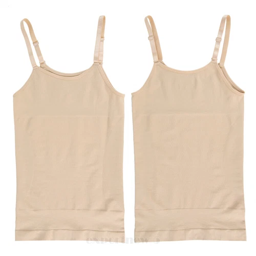 Firm Tummy Waist Control Body Shaper Slimming Cami Shapewear Seamless Vest Top - Picture 21 of 41