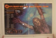 Ozzy Osbourne Trade Poster Ad Bark to the Moon Tower Dates 1984 Black Sabbath