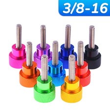 3/8-16 Knurled Thumb Screws Stainless Steel Alu Hand Grip Knob Bolts DIN 464