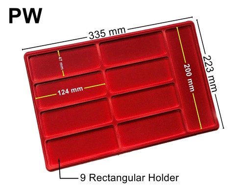Red Tray Protection Display Coin Coins Medals Medal Transparent Cover Many Types - Picture 37 of 50