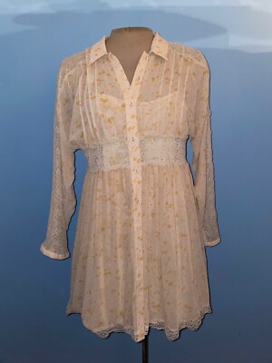 free people sheer romance dress Free People sheer romance mini dress S (4-6)